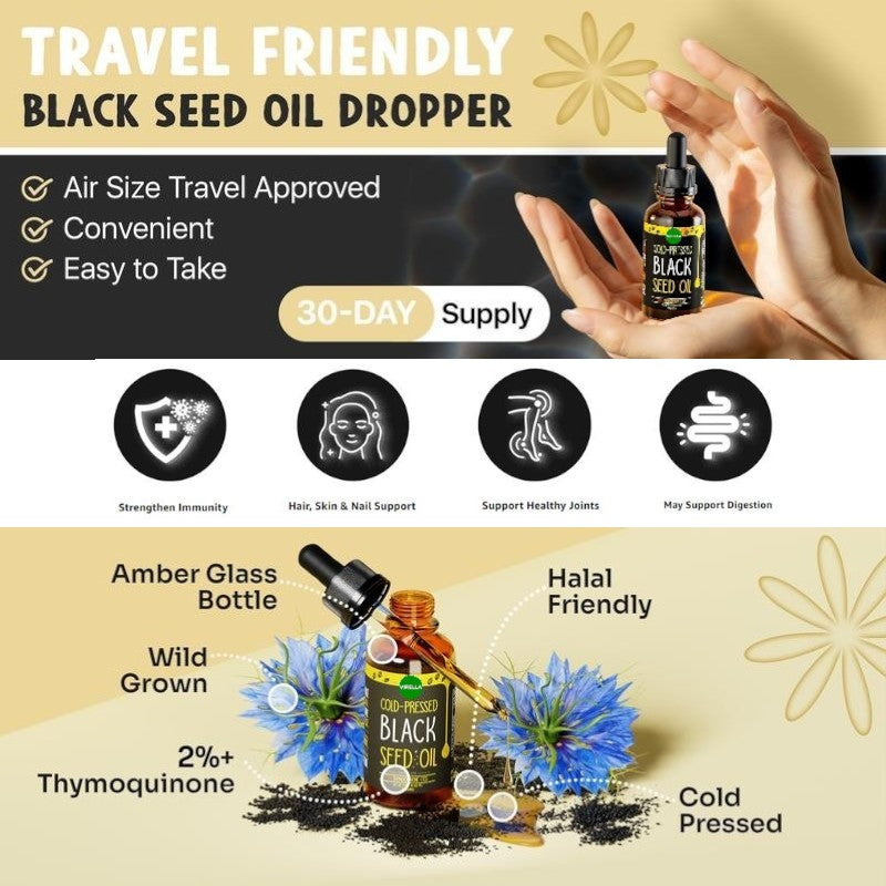 Virella® Black Seed Oil Liquid Dropper